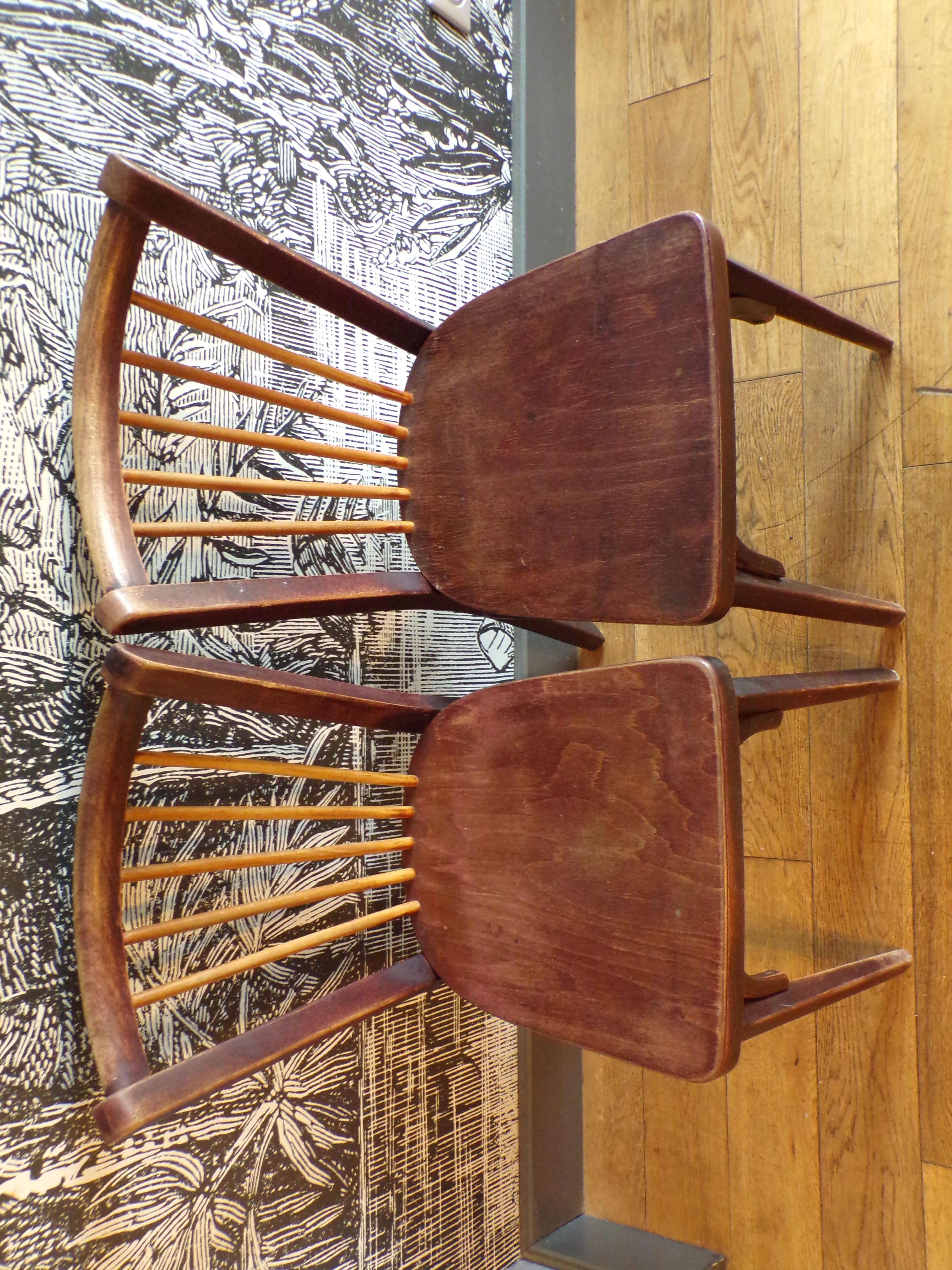 Pair of Baumann 153 chairs