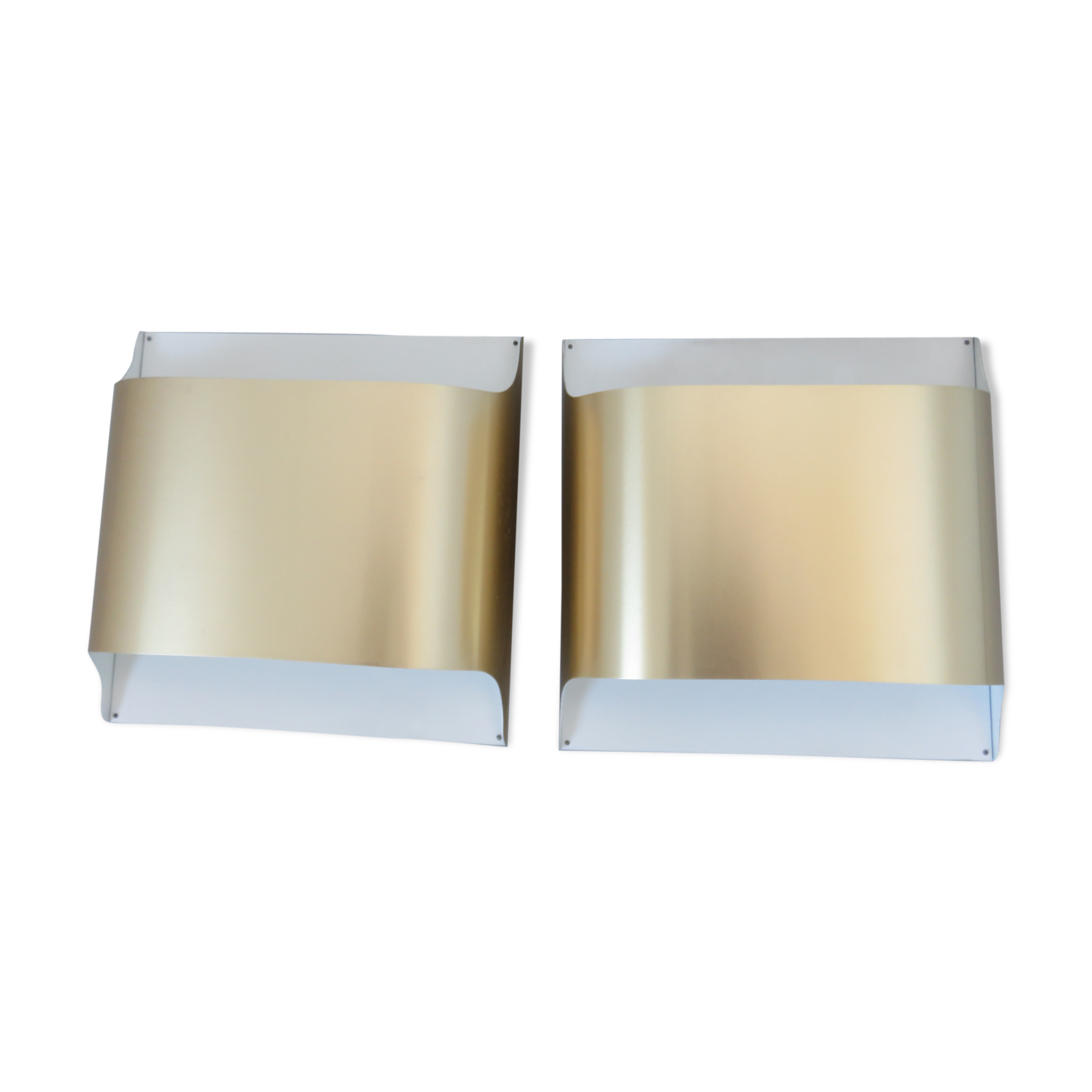 Pair of wall lamps "Staff" years 70