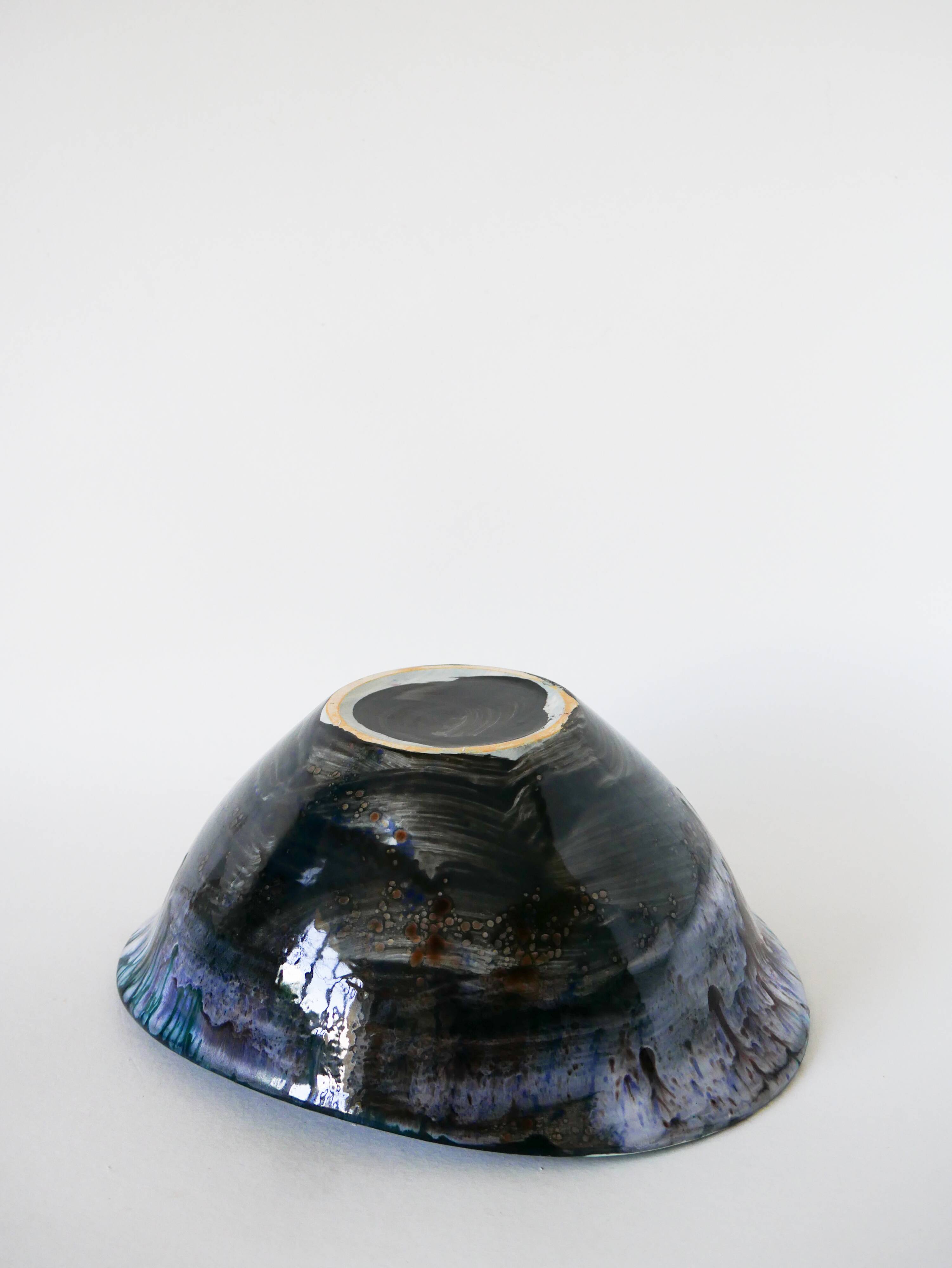 Ceramic salad bowl from Morvan, 1970