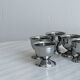 Lot de 5 coquetiers vintage en inox
