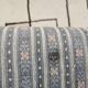 Banc, banquette vintage en tissu et métal style Knoll