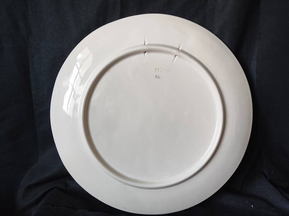 1930/1950 Plate Marked Lu on the back 3728 dv LU Germany?