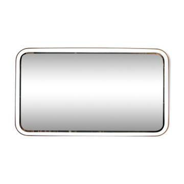 Fiberglass backlit mirror Italy 70s