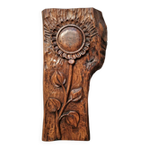 Carved wood flowers 1975