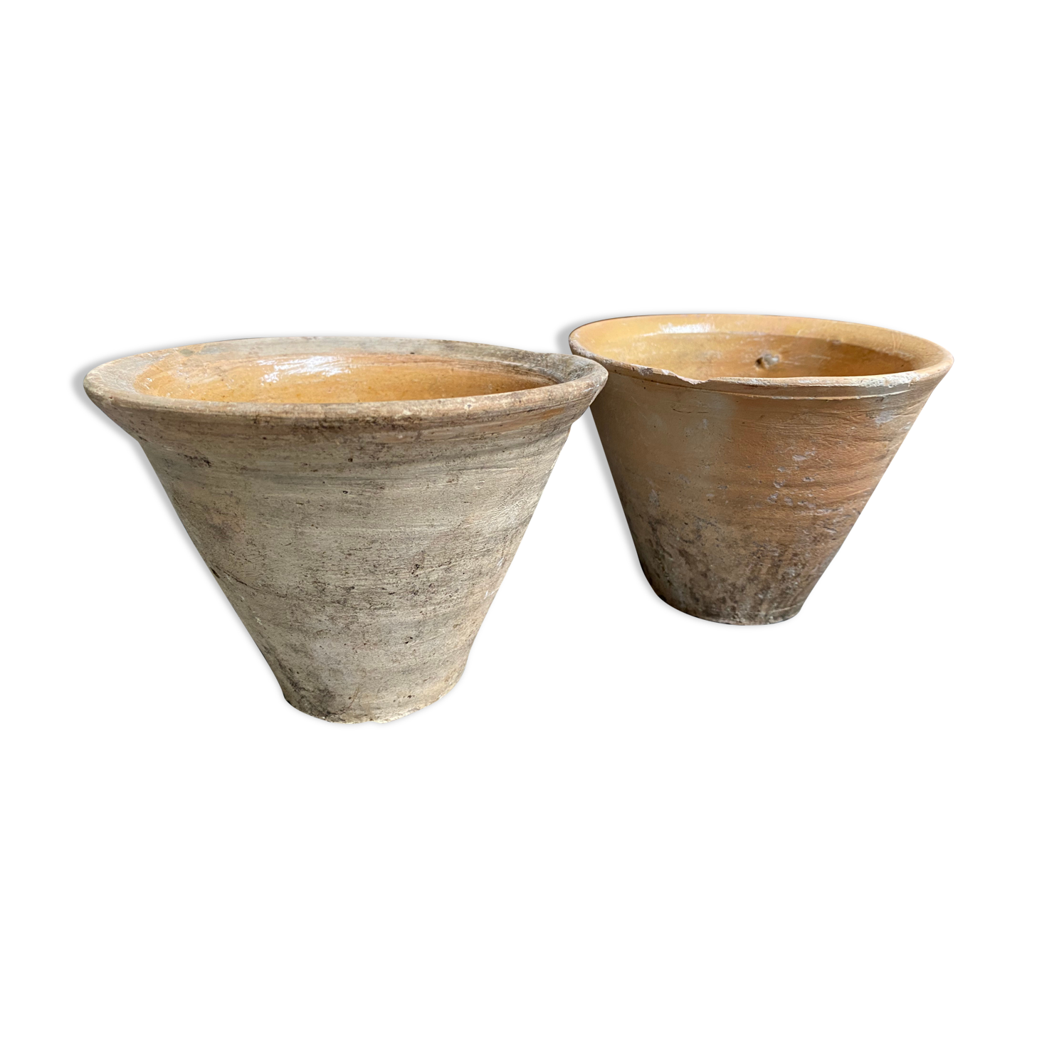 Paire d'anciens pots de résiniers