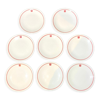 Set of 8 Citroën cheese plates or desserts - MS3.4