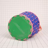 Scoubidou pink and blue bottle