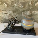 Marble art deco lamp