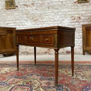 Mahogany dressing table for men stamped Roussens J. I Louis XVI period, 18th century