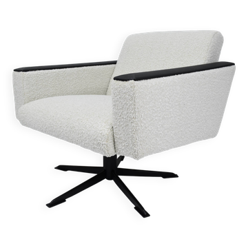 Vintage Deutsche Democratic Republic DDR, 60s, White Bouclé