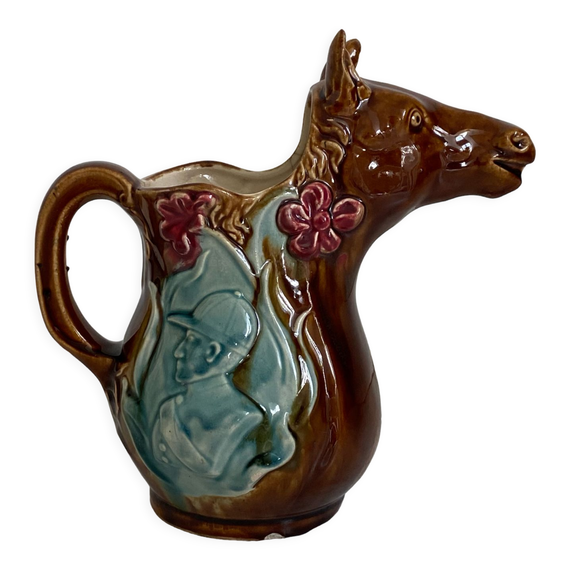 Vintage slurry pitcher horse model