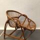 Vintage rattan basket chair