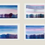 Minimalist landscape ink drawing 2