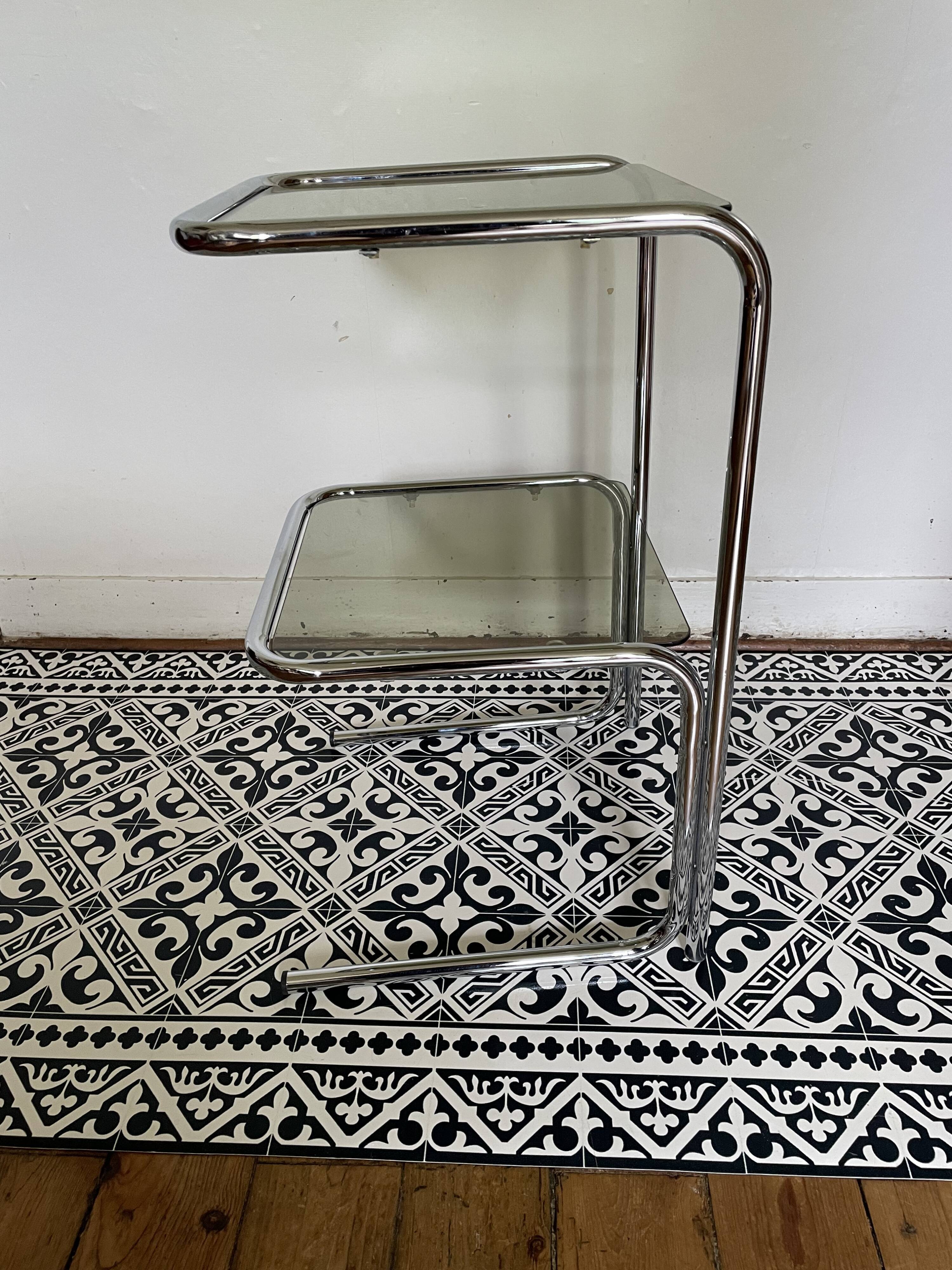 Vintage chrome side table 1970