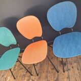 Trio of vintage chairs, antique designer seating furniture
