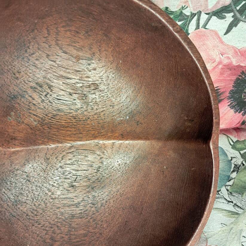 Teak fruit bowl