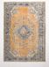 6x9 Pumpkin Orange Turkish Vintage Rug, 187x271 Cm