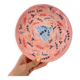 Handmade porcelain plate