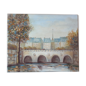 Huile sur toile du peintre Michel Pabois