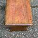 Small solid oak farmhouse footstool