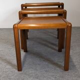Nesting tables in Scandinavian style, made of teak, circa 1980