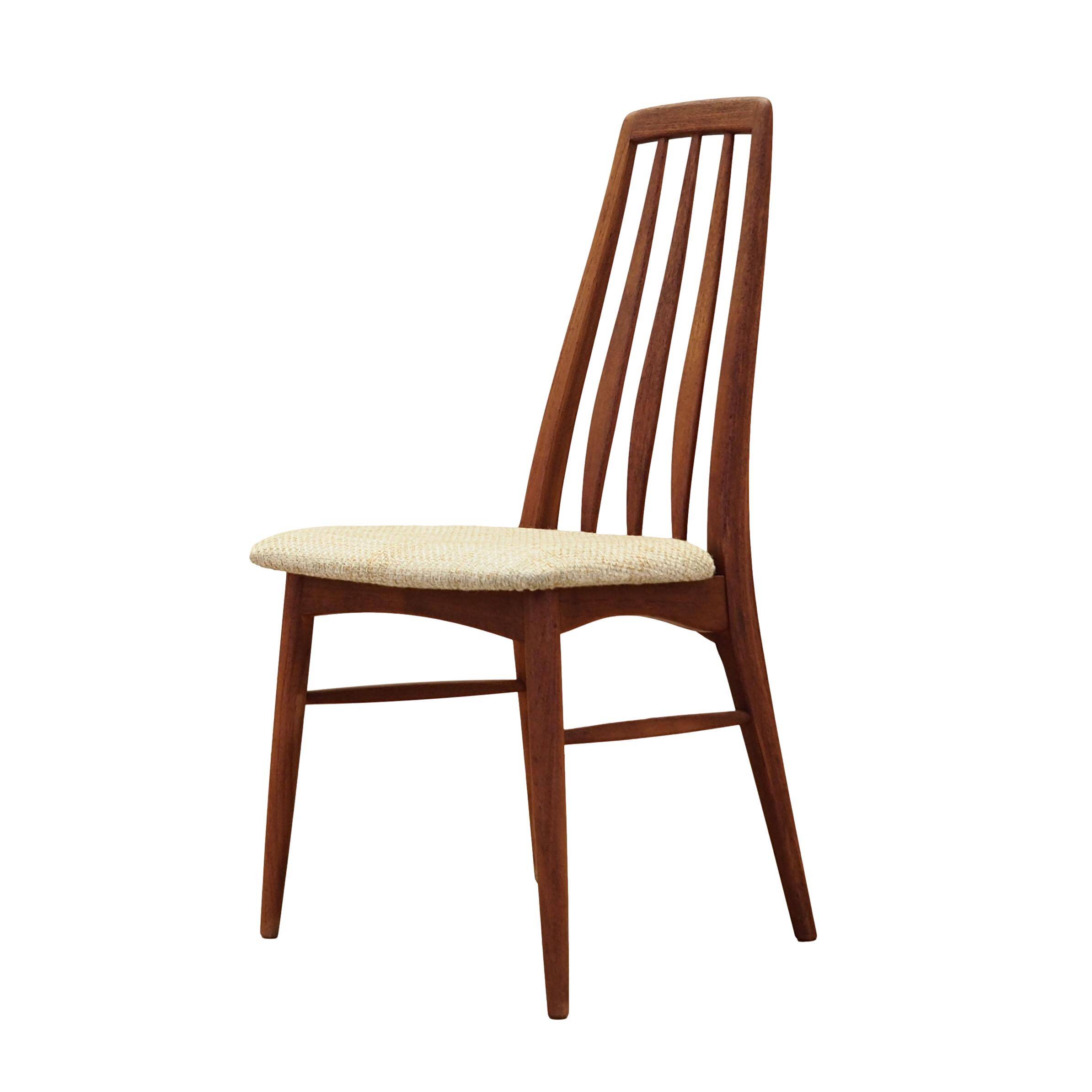 Teak chair Eva, Danish design, 1960s, Niels Koefoed, Koefoeds Hornslet
