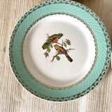 Vintage bird dessert plates