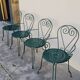 Série de 4 fauteuils de Jardin Fermob en fer ancien