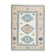 1970s Vintage Turkish Oushak Handmade Wool Cotton Beige Area Rug 185x259