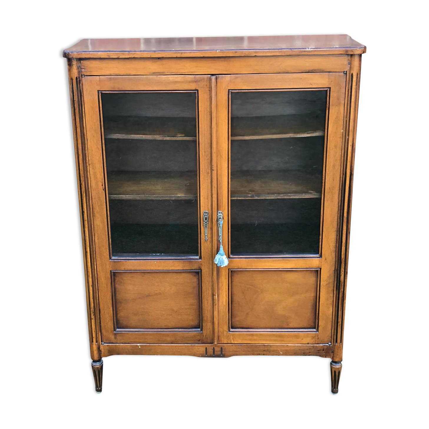 Louis XV style mahogany showcase