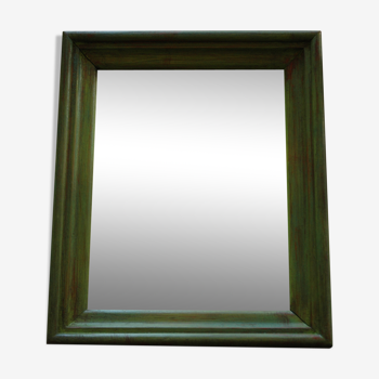 Mirror old wood green 28x34cm