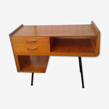 Console  des années 50/60 métal et bois