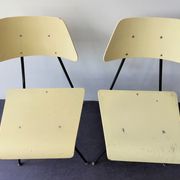 Set of 2 bedroom chairs and sidetabe by Rob Parry for Dico, The Netherlands 1950's