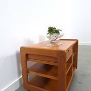 Chariot audio en teck danois avec tiroir meuble TV vintage