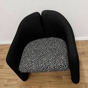 Pair of chairs by Eugenio Gerli for Tecno with patterns, 70s
