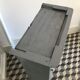 Old grey tinted wooden furniture