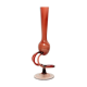 Vase artistique vintage beige et orange milieu du siècle, verre de Murano, Europe, années 1970