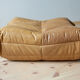 Ottoman Togo in camel leather  designed by Michel Ducaroy 1973
