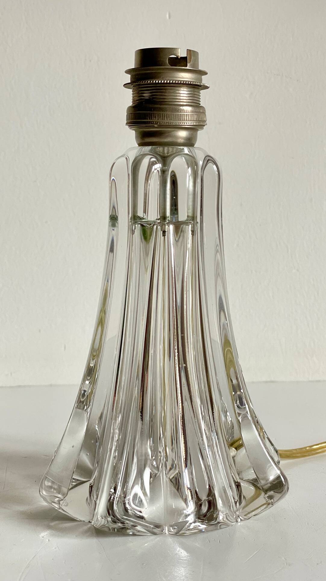 Art deco crystal star lamp base