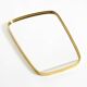 A pair of rare Mid Century "Münchener Zierspiegel" brass wall mirrors