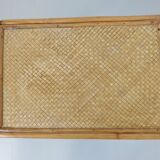 Side table, rattan couch end 60s 70s