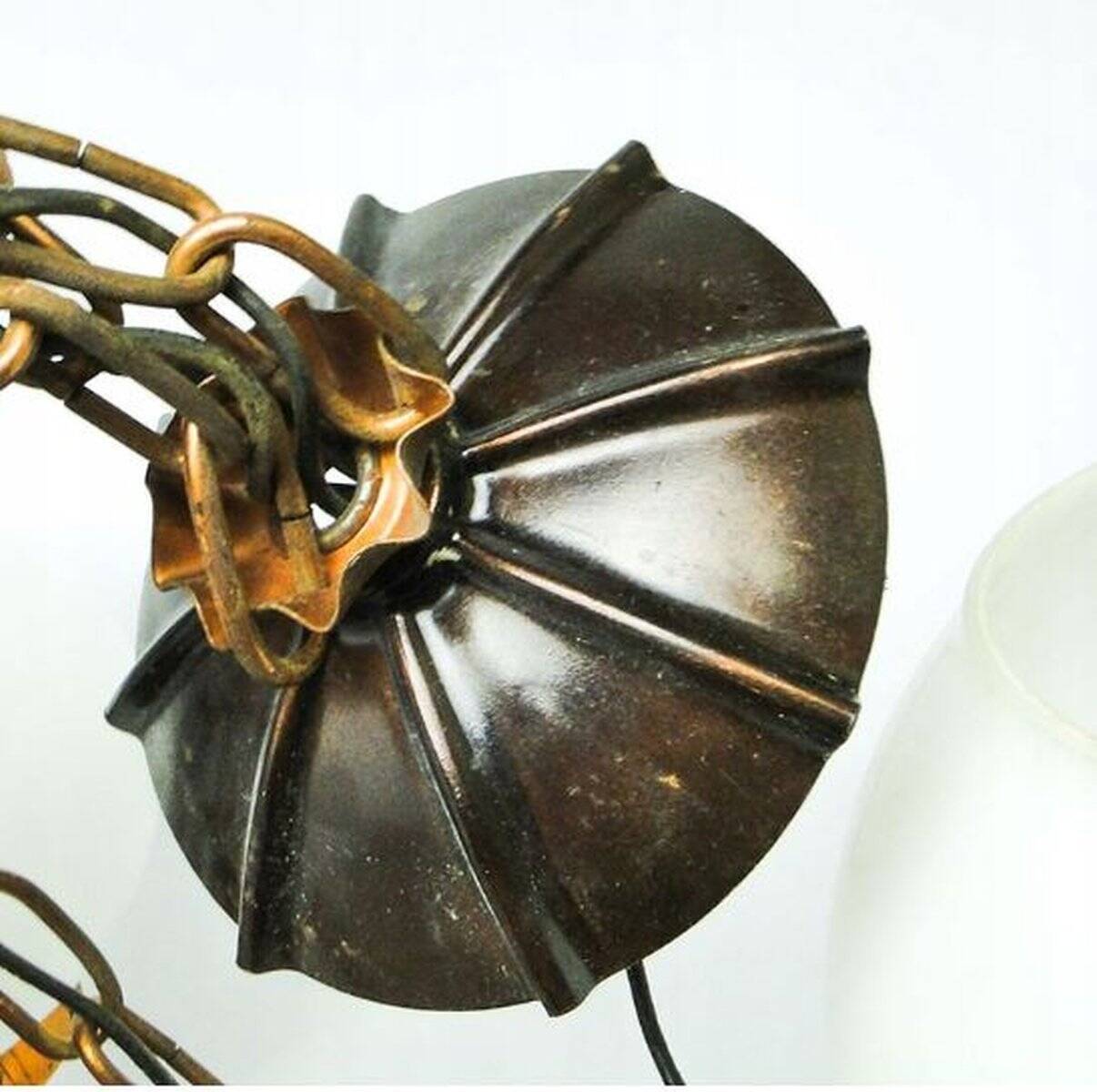 Chandelier du milieu du siècle, Pologne, années 1970