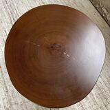 Circular brutalist table from the 1950s