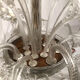 Murano glass chandelier with four light arms, late 19th century.