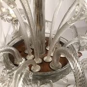 Murano glass chandelier with four light arms, late 19th century.