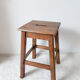 Antique solid wood stool, antique French