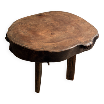 Brutalist wooden coffee table