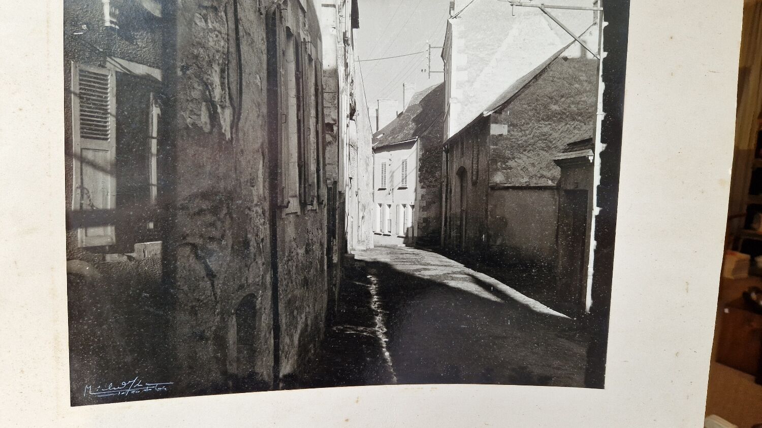 Vintage black and white photo