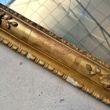 Louis Philippe mirror in wood and gilded stucco - 19th century