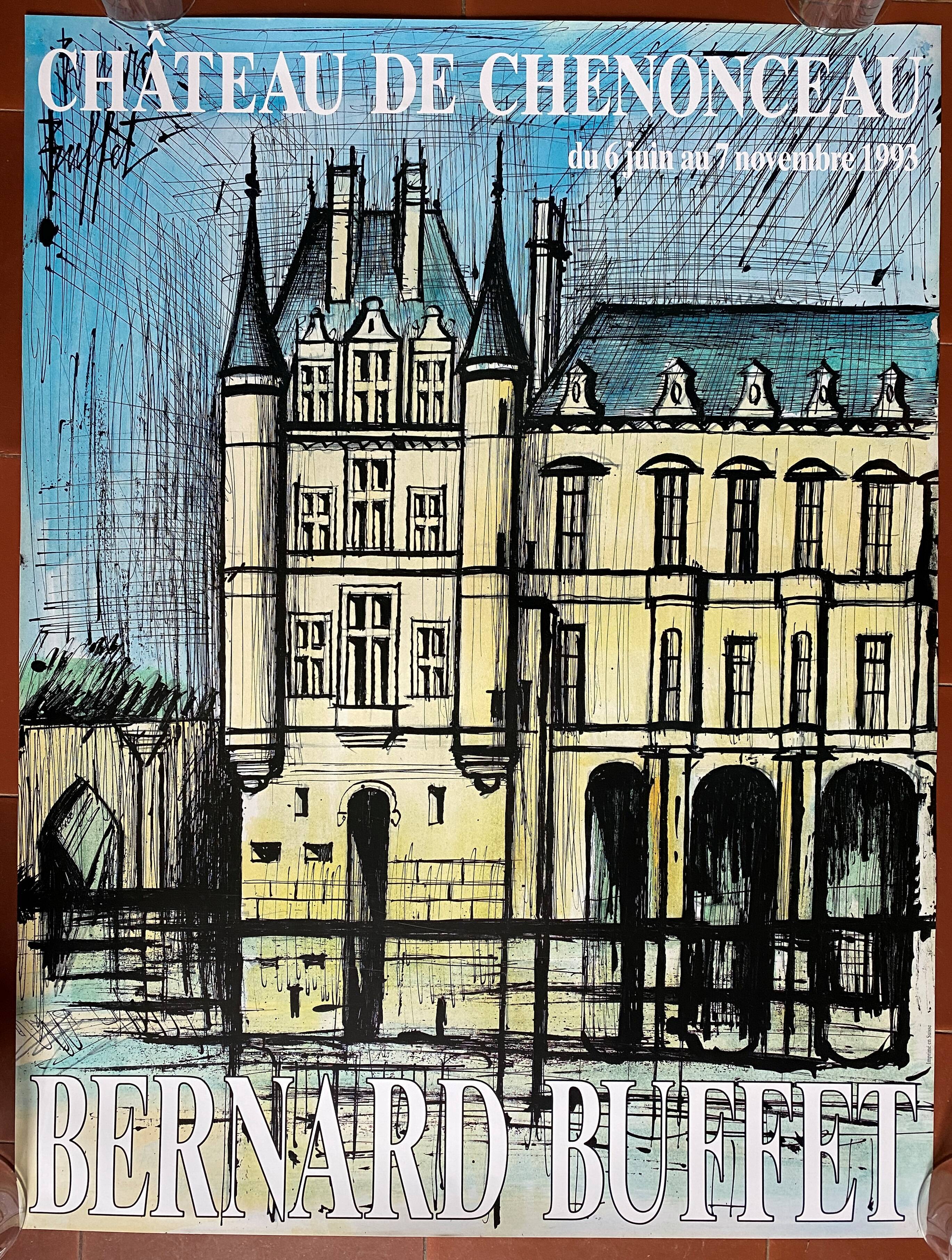Original poster "Chateau de Chenonceaux" Bernard Buffet 53x70cm 1993